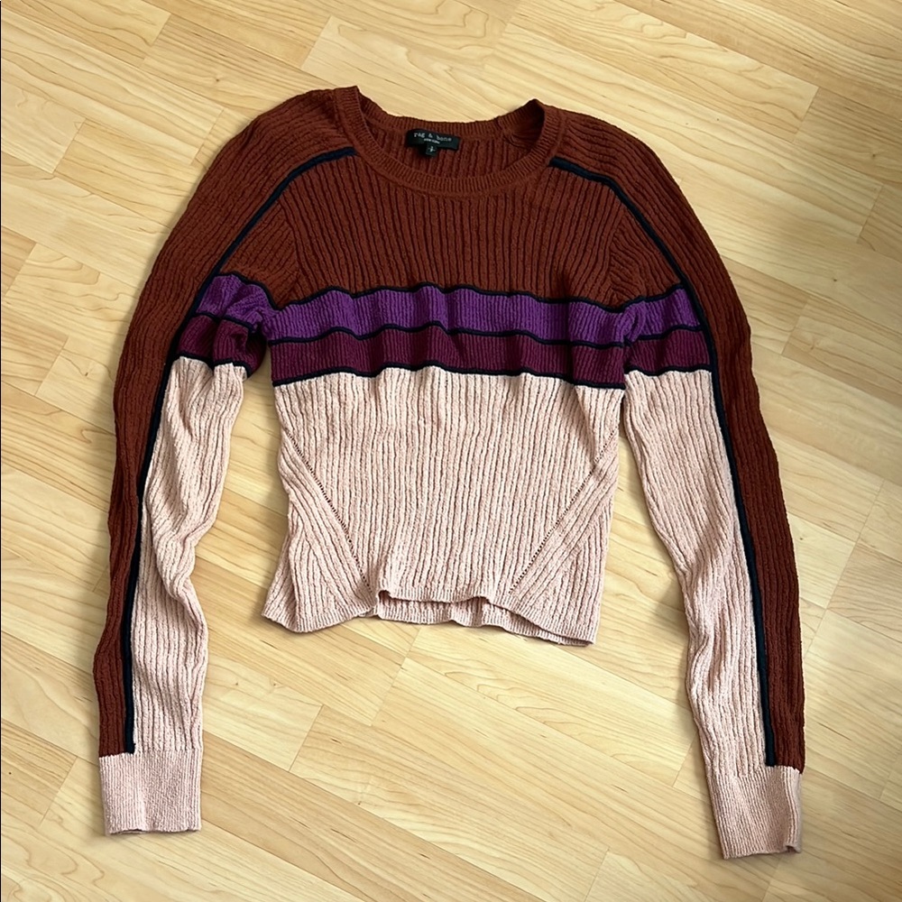 rag & bone Multicolor Striped Sweater